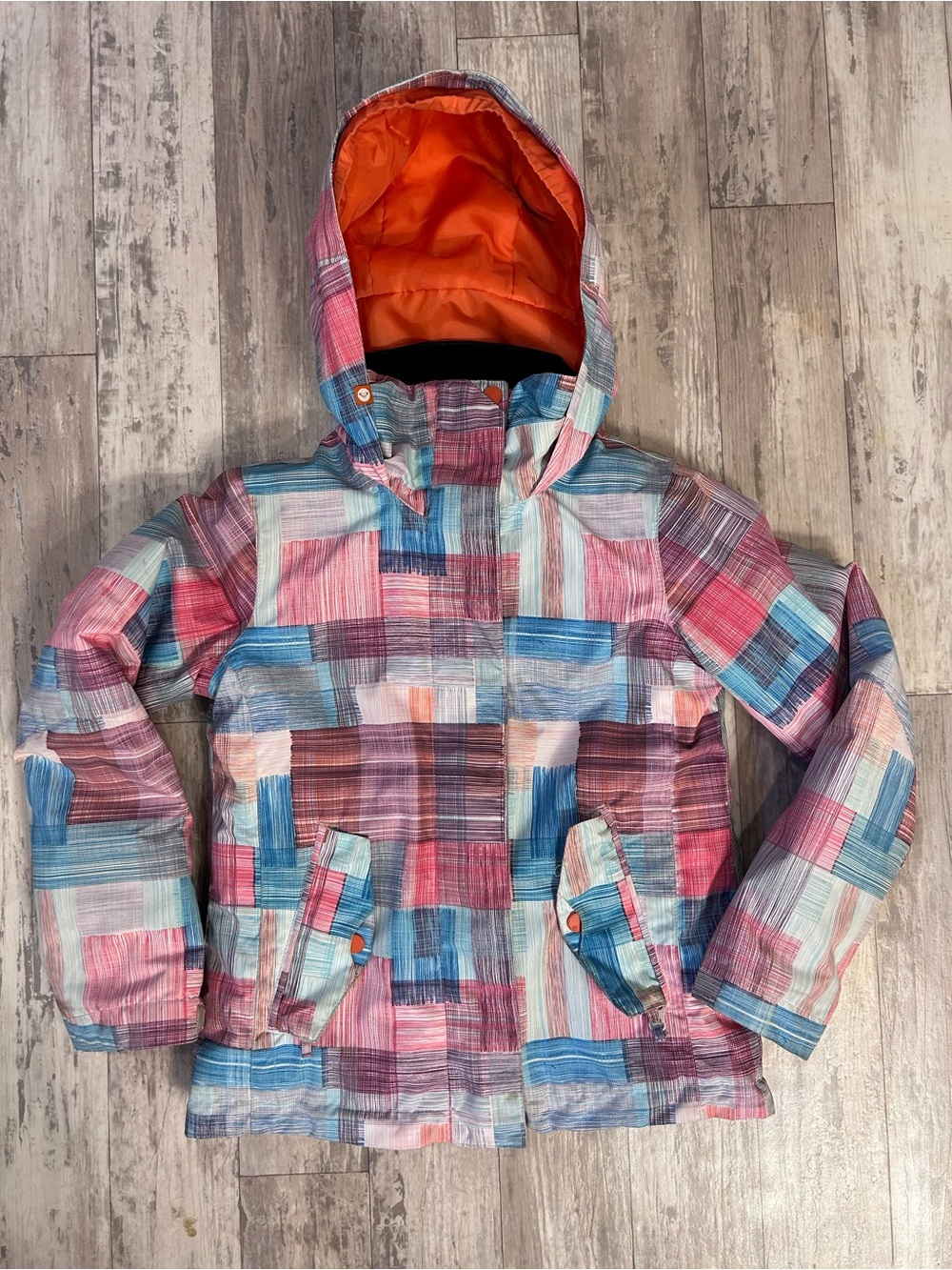 Roxy Girls Plaid Jetty Insulated Snowboard Jacket